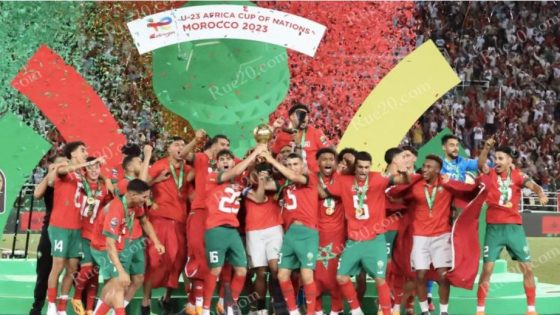 المغرب بطلا لكأس أفريقيا لأقل من 23 سنة للمرة الأولى في تاريخه