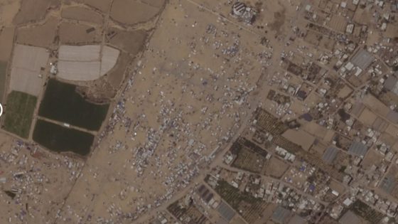 رفح.. أقمار صناعية تكشف لقطات لمدن الخيام قبل وبعد التلويح بهجوم إسرائيلي
