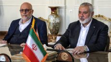 إسماعيل هنية شارك باجتماع لحزب الله والحوثي مع رئيس الحرس الثوري على هامش عزاء إبراهيم رئيسي