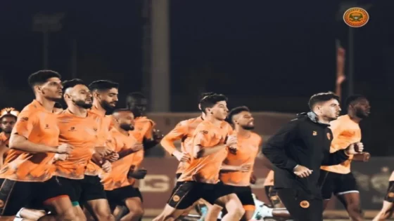 نهضة بركان يخوض حصة تدريبية أخيرة قبل مواجهة الزمالك