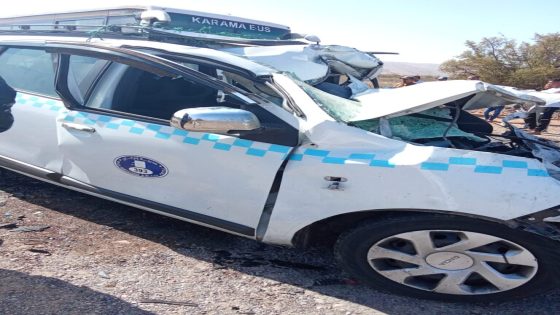 وفاة سائق سيارة اجرة كبيرة بمنطقة ارزان باقليم تارودانت جراء حادثة سير اليمة