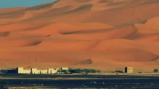 ظهور مجرى مائي مفاجئ بصحراء مرزوكة