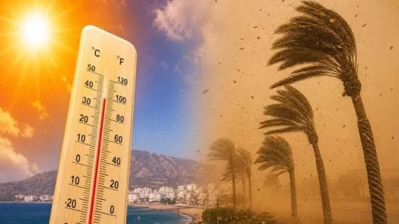 نشرة إنذارية برتقالية.. طقس حار ورياح عاصفية قوية بهذه المناطق اليوم وغدا