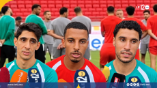 "الملعب له طعم خاص".. لاعبو المنتخب المغربي يتحدثون عن دعم حكيمي والصيباري قبل مواجهة الغابون (فيديو)