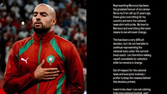 "هناك منتخب اسمه المغرب ولا شيء آخر".. تدوينة سفيان أمرابط تثير الجدل داخل الأوساط الرياضي