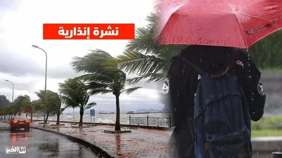 نشرة إنذارية.. زخات رعدية قوية تصل إلى 60 ملم والبرد يهم عدة أقاليم